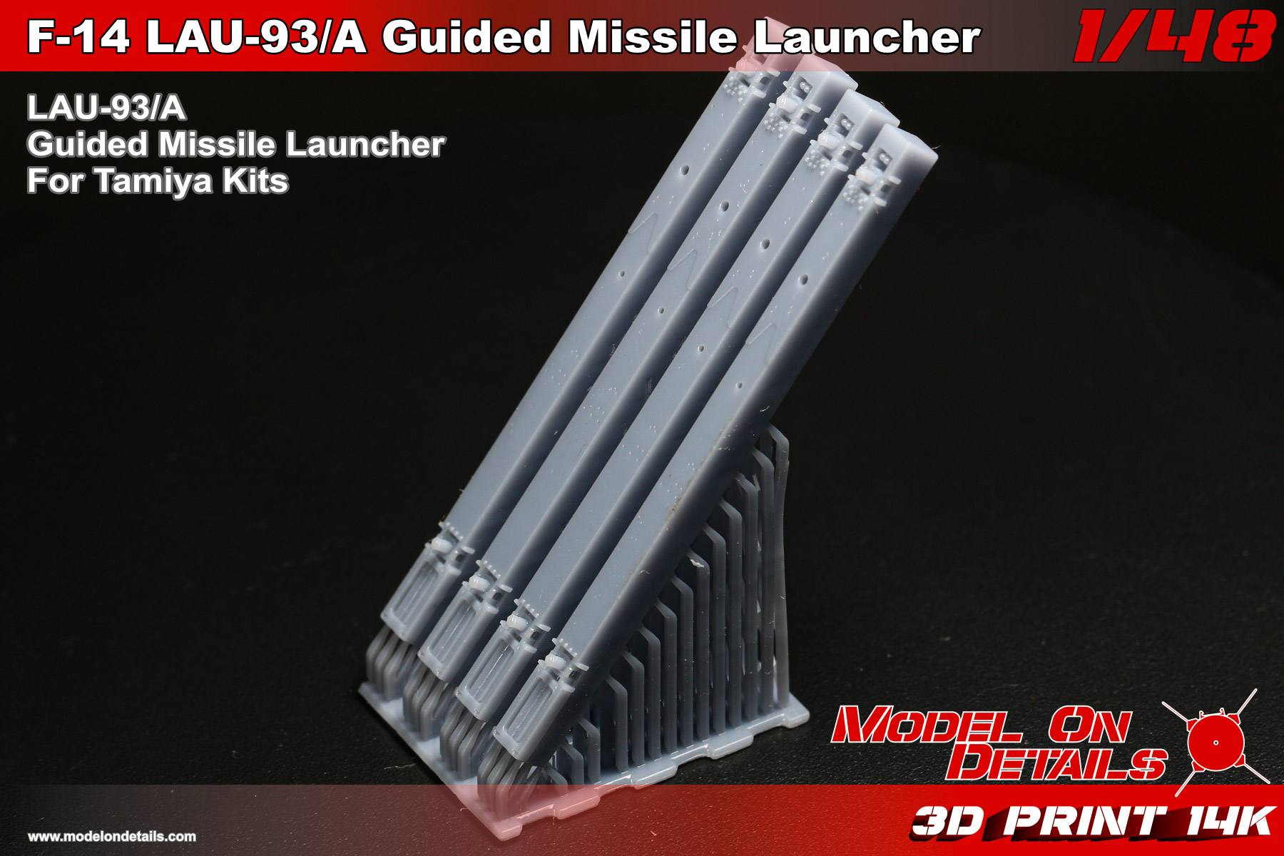 1/48 F-14 LAU-93/A Guided Missile Launcher